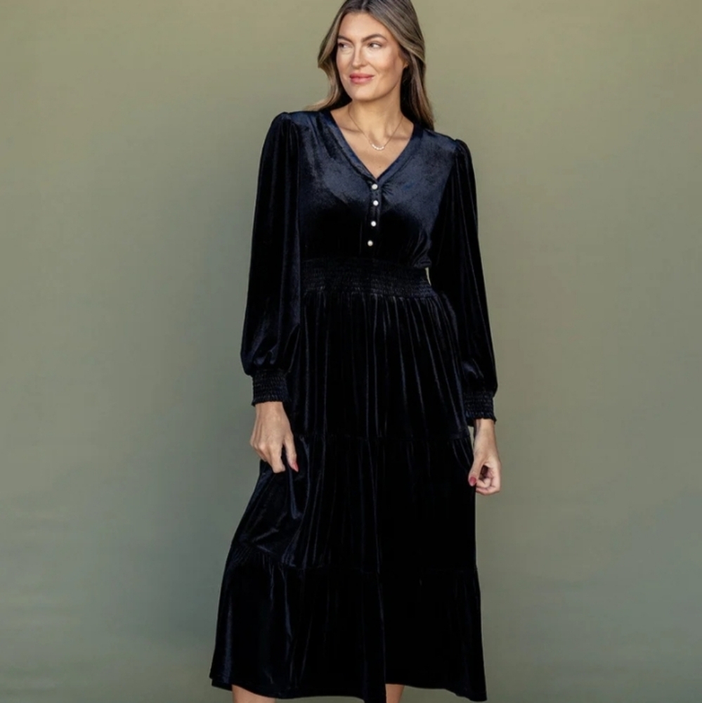Roolee Silver Linings Velvet Dress - Picture 2 of 5